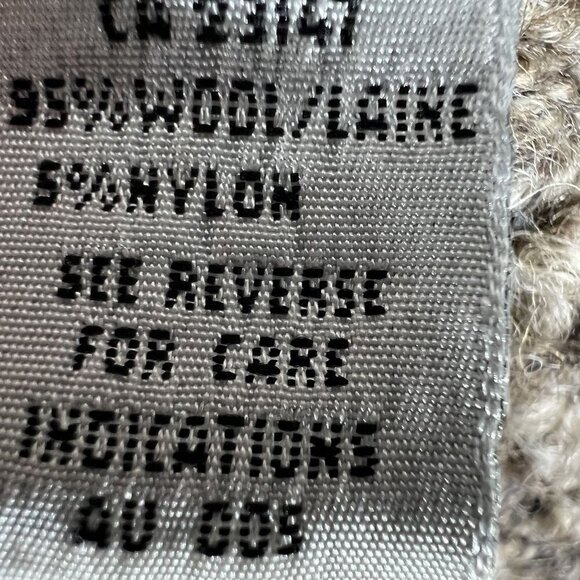 Talbots Womens M Wool Cardigan Made In Italy Marled Brown Grandmacore Timeless - Picture 11 of 16